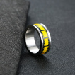Bague homme acier style cinéma