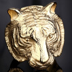 Bague homme en acier � t�te de tigre
