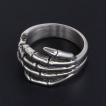 Bague homme rock en acier � main squelette
