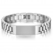 Gourmette homme acier à bracelet chenille