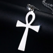 Pendentif croix égyptienne (Ânkh) en acier
