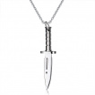 Pendentif homme acier couteau de combat
