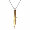 Pendentif homme acier couteau de combat