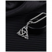 Pendentif homme celtique n�ud de la trinit� en acier