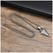 Pendentif homme en forme de flèche viking en acier