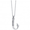 Pendentif homme en forme d'hame�on en acier