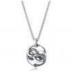 Pendentif homme Serpents entrelac�s en acier