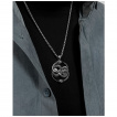 Pendentif homme Serpents entrelac�s en acier