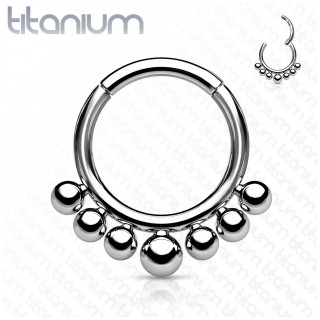 Anneau segment en Titane � billes asym�triques