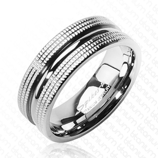 Bague homme titane Dual Design