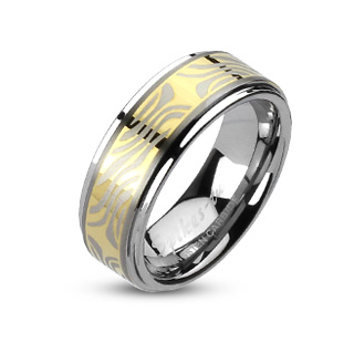 Bague homme tungst�ne Hurricane