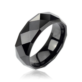 Bague homme tungstene Midnight