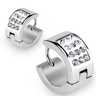 Boucles d'oreilles homme Clarity