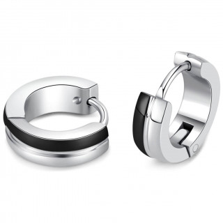 Cr�oles homme acier � bande lat�rale noire (paire)