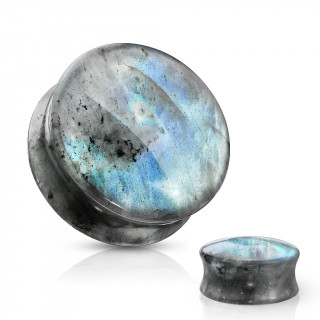 Ecarteur plug en pierre r�fl�chissante Labradorite