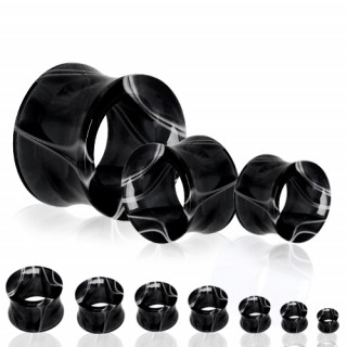 Ecarteur tunnel en acrylique marbr� noir