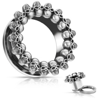 Ecarteur tunnel d�vissable acier bord� de cranes m�talliques