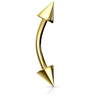 Piercing arcade plaqu� or � pointes