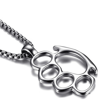 Pendentif acier poing am�ricain