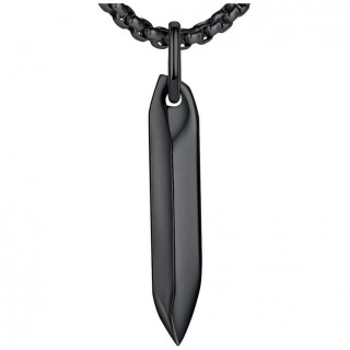 Pendentif homme noir style pique � glace