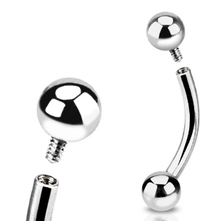 Piercing arcade acier � filetage interne et boules