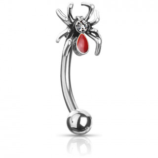 Piercing arcade Araign�e � abdomen rouge