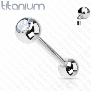 Piercing barbell en titane haute qualit� (filetage interne)