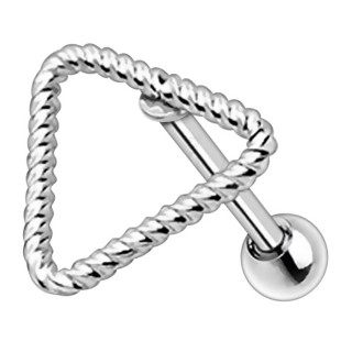 Piercing cartilage � triangle fa�on cordage