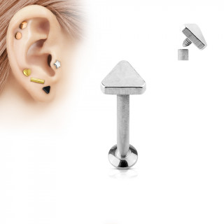Piercing cartilage labret triangle argent�
