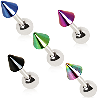 Piercing cartilage tragus h�lix � pointe plaqu�e IP