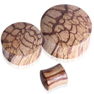 Piercing �carteur plug en bois de racine