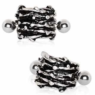 Piercing h�lix couronne d'�pines