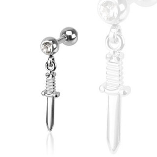 Piercing tragus � pendentif �p�e