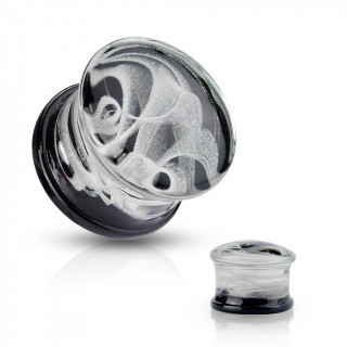 Plug en pyrex � volutes de fum�e